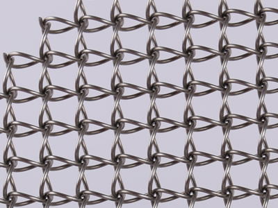 A piece of honeycomb decoration mesh sample, it is double helix wire braid structure.