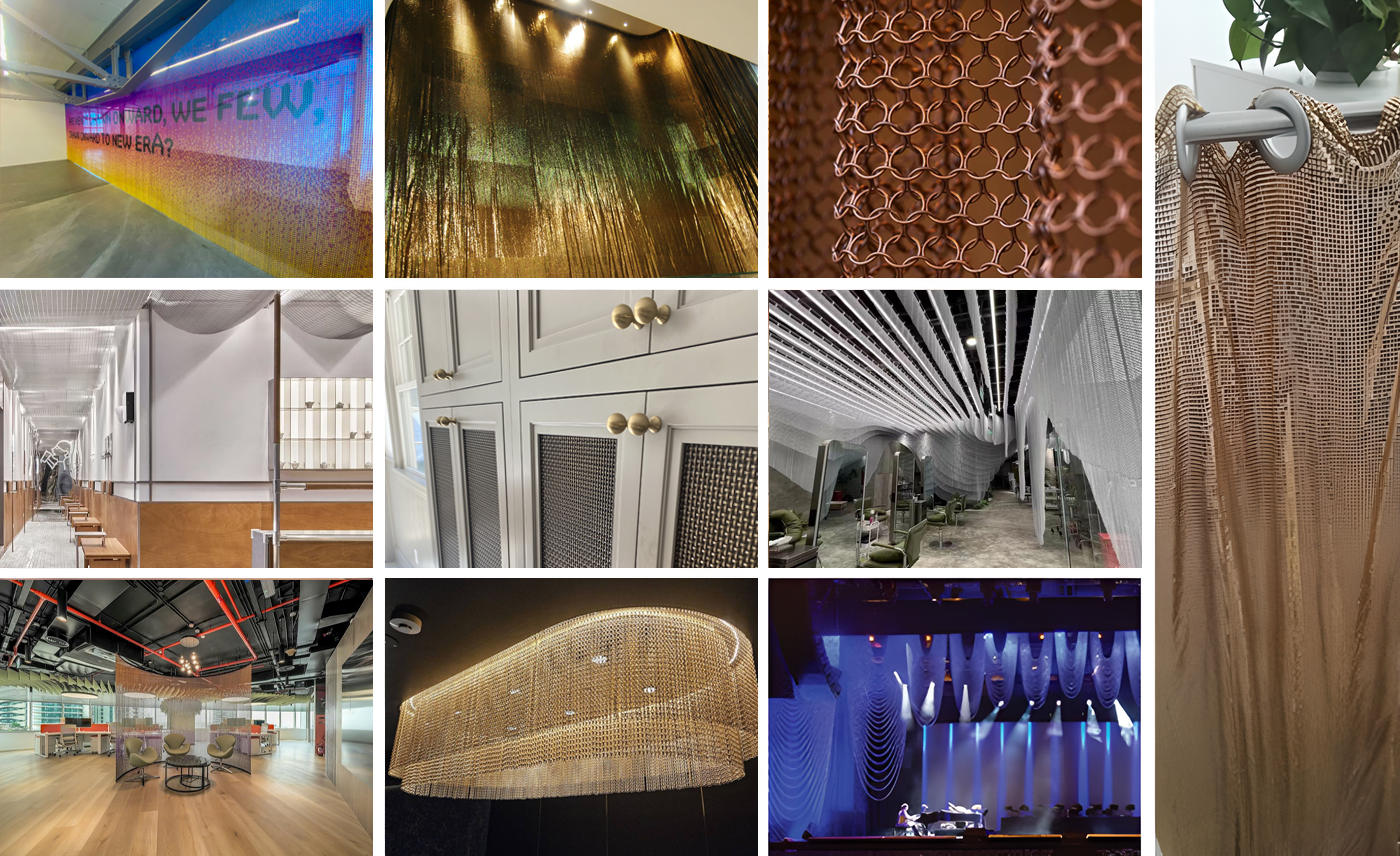 Ten pictures about various types of metal curtain for different applications